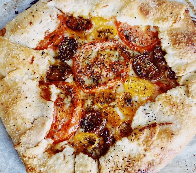 Tomato Galette with Parmesan Crust
